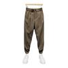 Spring Fall Men Ninth Pants Ankle-banded Elastic Waist Thin Loose Side Pockets Solid Color Harem Pants Suit Pants Long Trousers