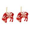 Christmas Ornament Gift Ideas Sheep Hanging with Snowflake Decor, 2D Flat Acrylic Pendant Festive for Family Rope Holiday Tree Party Supplies Home And