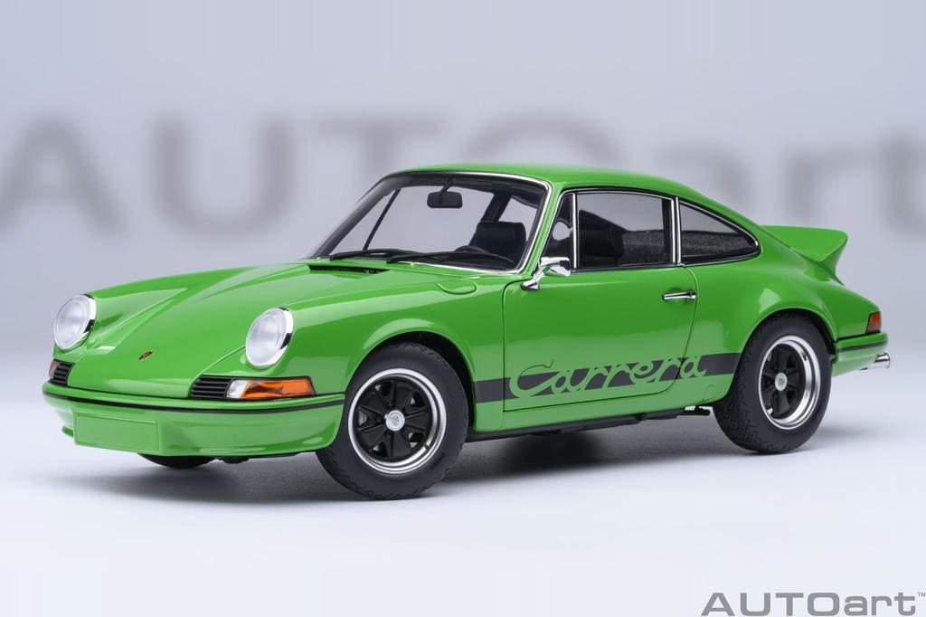 AUTOart Scale Porsche 911 Carrera RS Finished Product 78034 1/18 2.7 (Viper Green/Black Stripes)