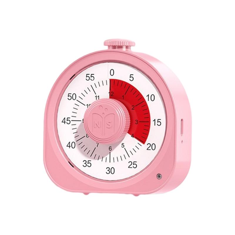 Visual Clocks Kitchen Timers Cooking Timers Plastic Material Visual Timers for Cooking Sleepings Outdoor Activity розовый