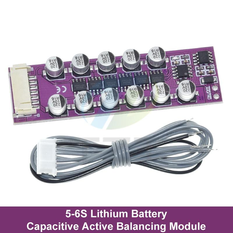 1.2A BMS 3S 4S 5S 6S 18650 Lithium Battery Active Equalization Board Li-ion LiFePo4 Balancer Energy Transfer Balance Capacitor