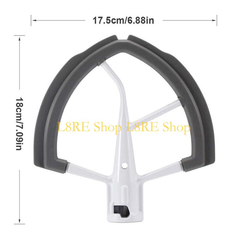 L8RE Flex-Edge Paddle Tilt Head Mixer Attachment Stainless Steel Beater