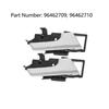 2Pcs Interior Door Handle Set For Chevrolet Aveo Aveo5 Pontiac 96462709 96462710