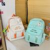 Student Backpack, Anti-splashing Nylon Schoolbag, New Harajuku Large-capacity Casual High School Student Backpack