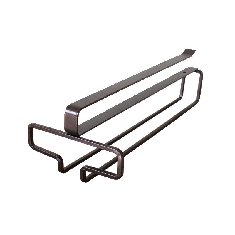 New Type of Metal Hanging Rack for Red Wine Glasses Without Perforation, Metal Hanging Goblets, Cabinet Storage Rack and Shelf