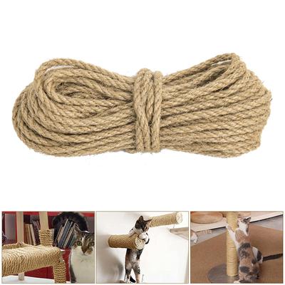 4mm/6mm Natural Sisal Rope Cat Scratcher Rope Tree Scratching DIY Cat Toys Scratching Post Cat Paw Claw Furniture Protector