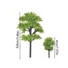 Simulation Mini Green Tree Model Dollhouse Railway Street Scene Decor Ornaments Dollhouse Micro Landscape Garden Ornament