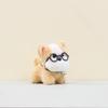 And Playful Stylish Plush Dog Keychain With Glasses Ideal For Personalizing Bags Keys And