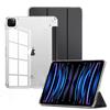 Case IPad Air 7 2025 Pro 12.9 10.2 Clear Acrylic Cover No Pencil Slot Shockproof Stand Magnetic Slim Fit