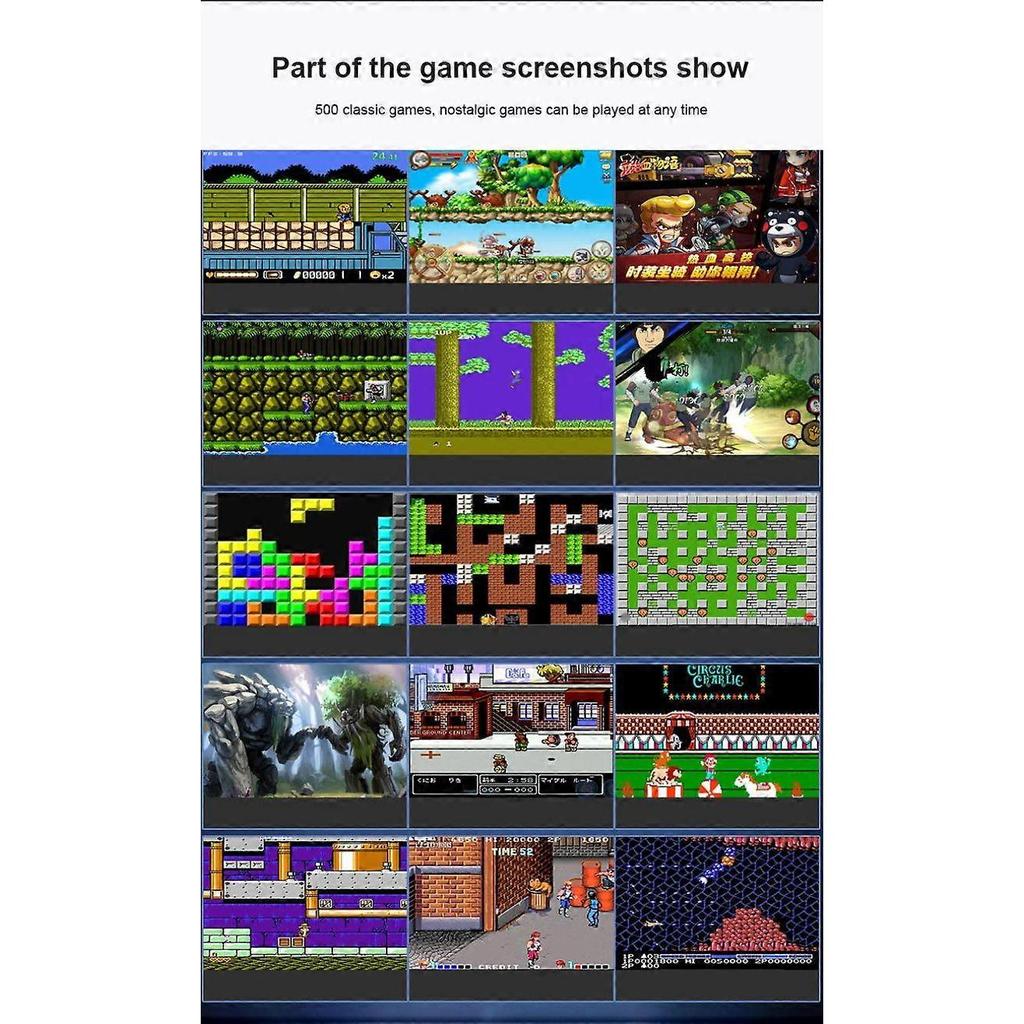 Video Game Console Portable Game Console Retro Game Console Built-in 500 Games