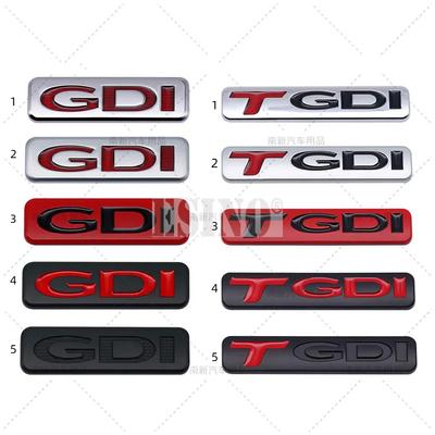 3D GDI TGDI Car Trunk Metal Zinc Alloy Adhesive Badge Emblem Rear Body Tailgate Badge for Sonata IX35 Tucson Elantra