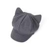 Adjustment Cat Ear Hat Cute Cat Ears Women Hat Retro British Beret Hat  Painter