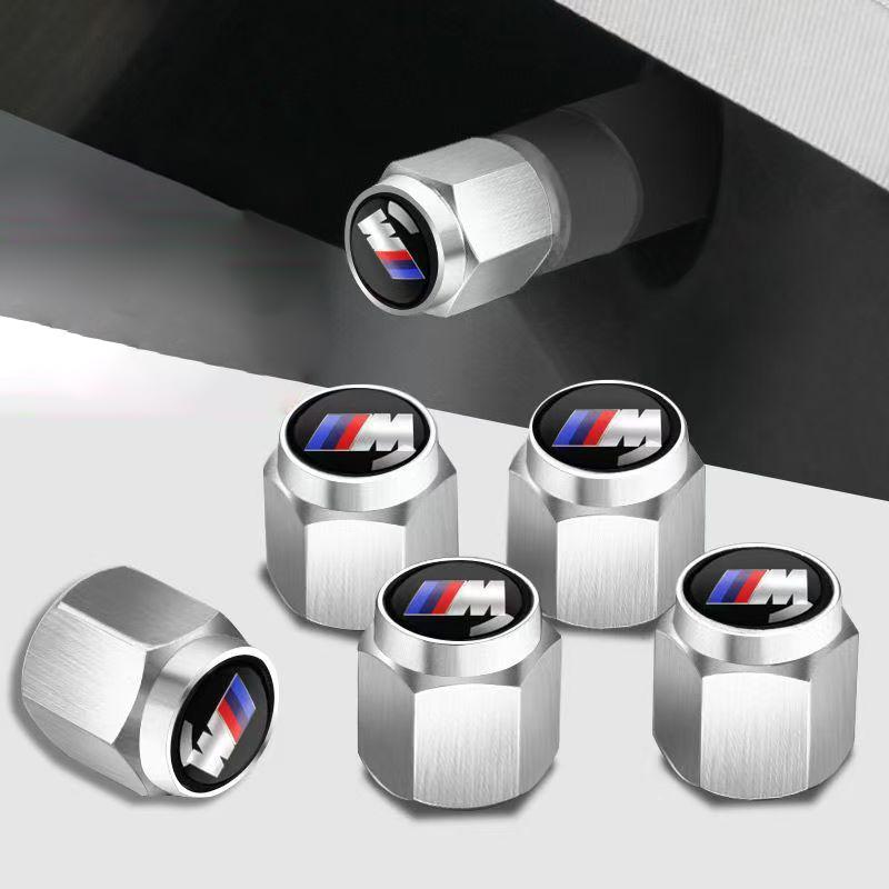 For BMW M 5pcs Car Wheel Tire Valve Caps Air Stem Covers Accessories for BMW M E34 E36 E60 E90 E46 F10 F20 F30 X5 X6 X1 M3 M5 M6 E71 HL6