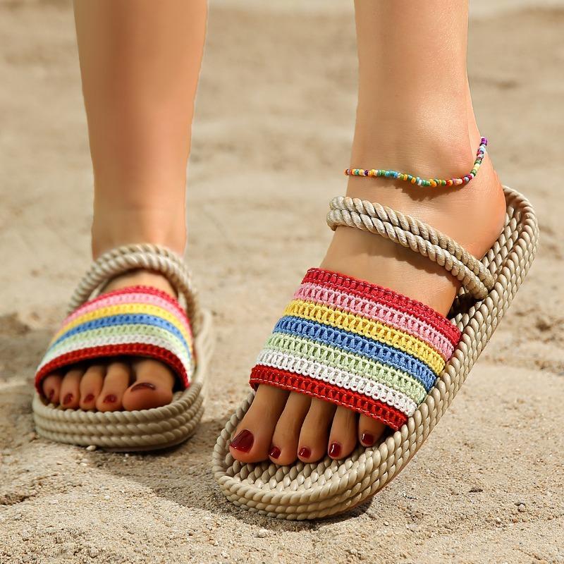 

Мода 2025 НОВЫЕ Тапочки Женская обувь Сандалии Женские Летние Платформы Балетки Повседневные Дизайнерские Домашние Шлепанцы Элегантный Средний Каблук Пляж 40