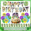 Rick And Morty Fans Child Birthday Party Decoration Anime Character Cake Topper Balloon Set Baby Shower Banner Adults Kids Gift
