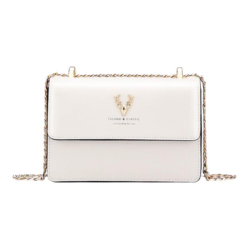 TUCANO Women's Leather Chain Shoulder Crossbody Bag