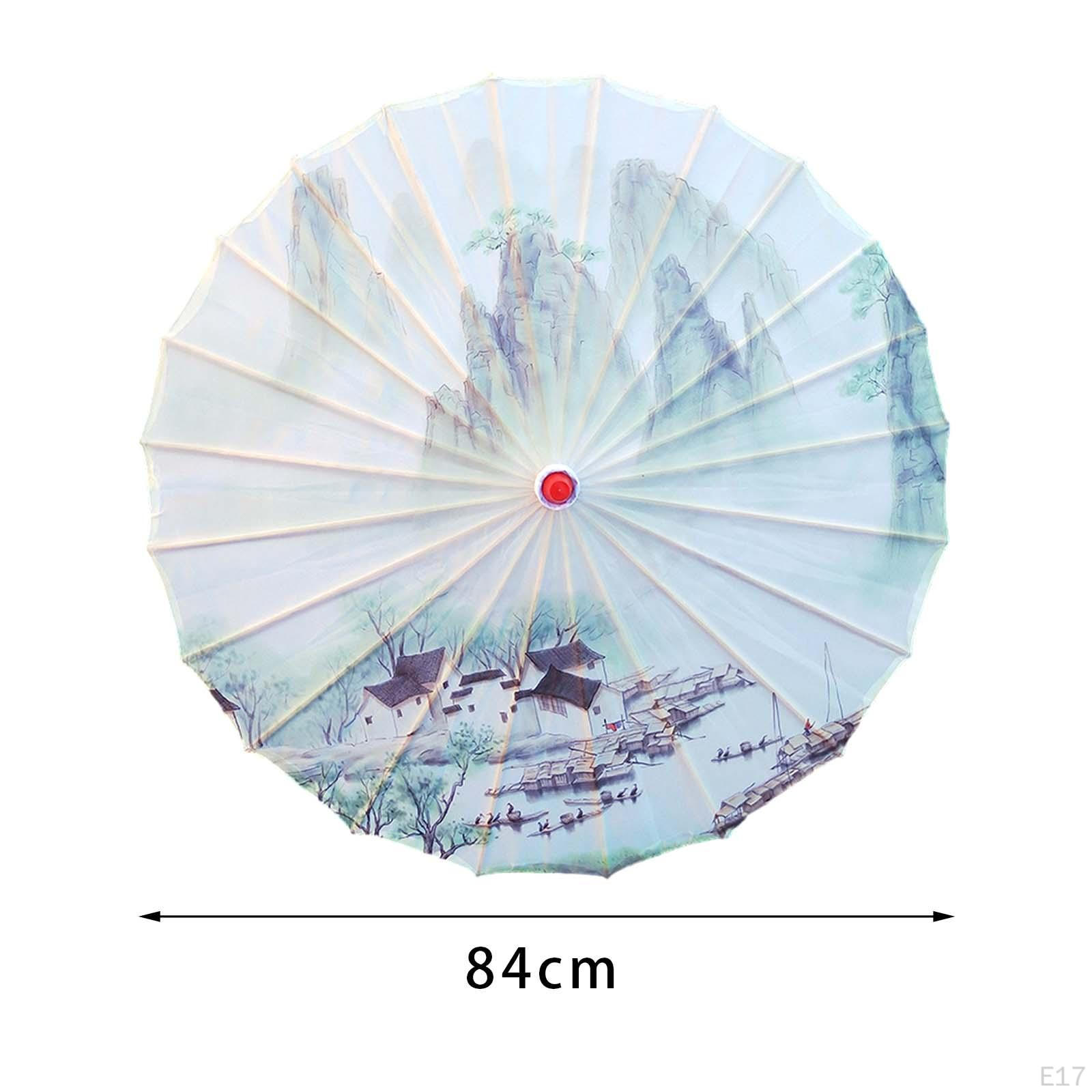 Китайский промасленный бумажный зонтик — фото 10
