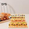 Soporte Exhibidor para Brochetas de Bambú Diseño de 180 Agujeros 6 Capas Ecológico Fácil Montaje Soporte para Brochetas de Aperitivo Comida
