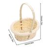 Mini Woven Flower Basket Tiny Miniature Imitation Rattan Baskets Girl Hand Basket Party Supplies Handheld Baskets Picnic Basket
