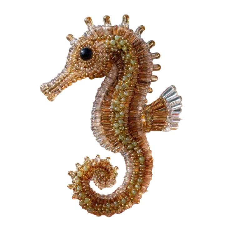 Sea Creature Beading Set Marine Animal Beads Embroidery Set With Instruction and Colored Beads For Beginner Adult