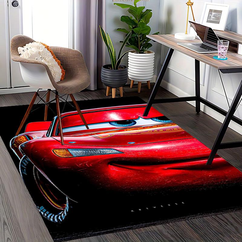 1pc Rusteze Tow Truck Mcqueen Carpet Rug for Bedroom Living Room Decor Sofa Home Game Area Rug Non-slip Floor Mat. D073007