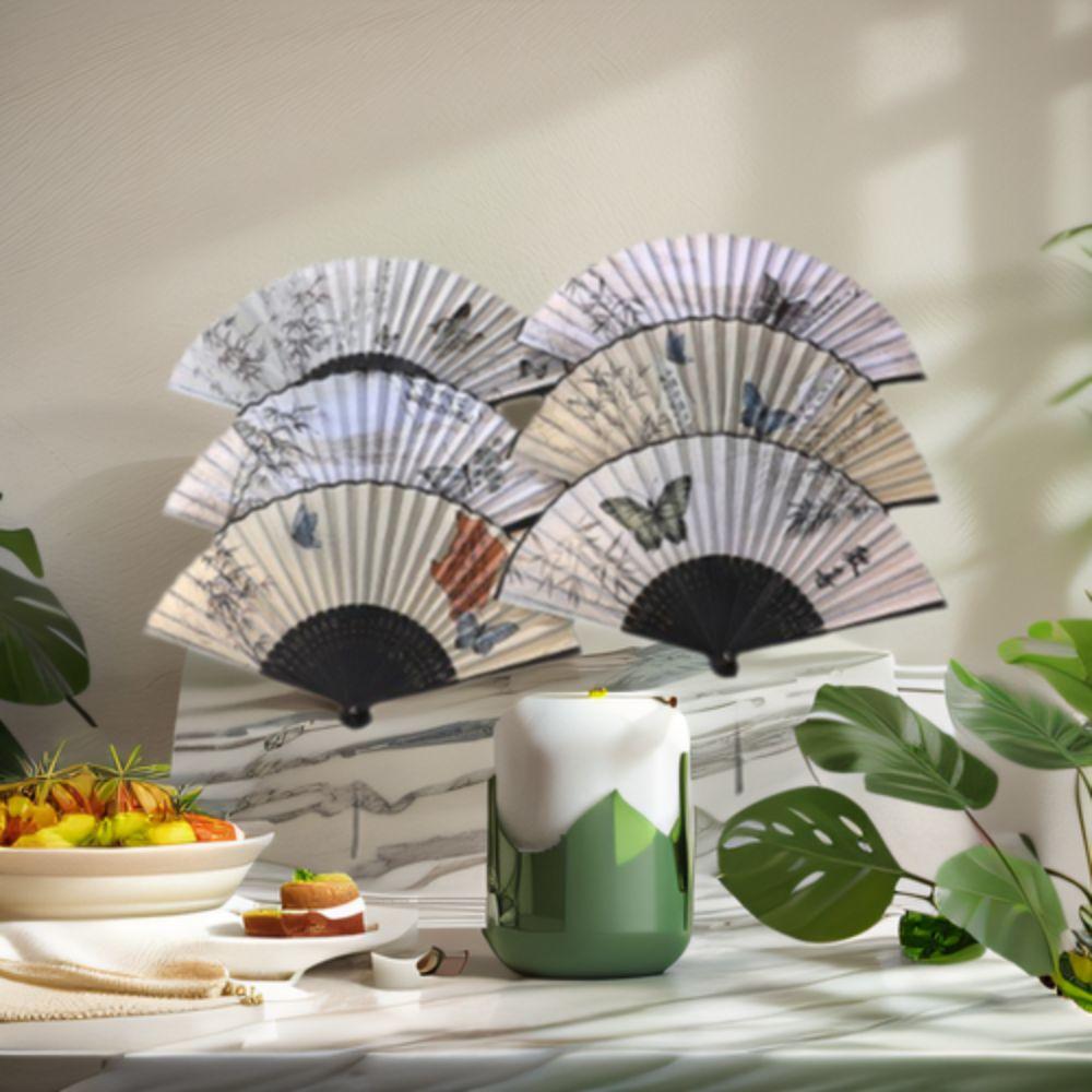

Portable Folding Butterfly Fan Retro Cool Fan Art Craft Fan Dancing Fan Home Decor Style 2