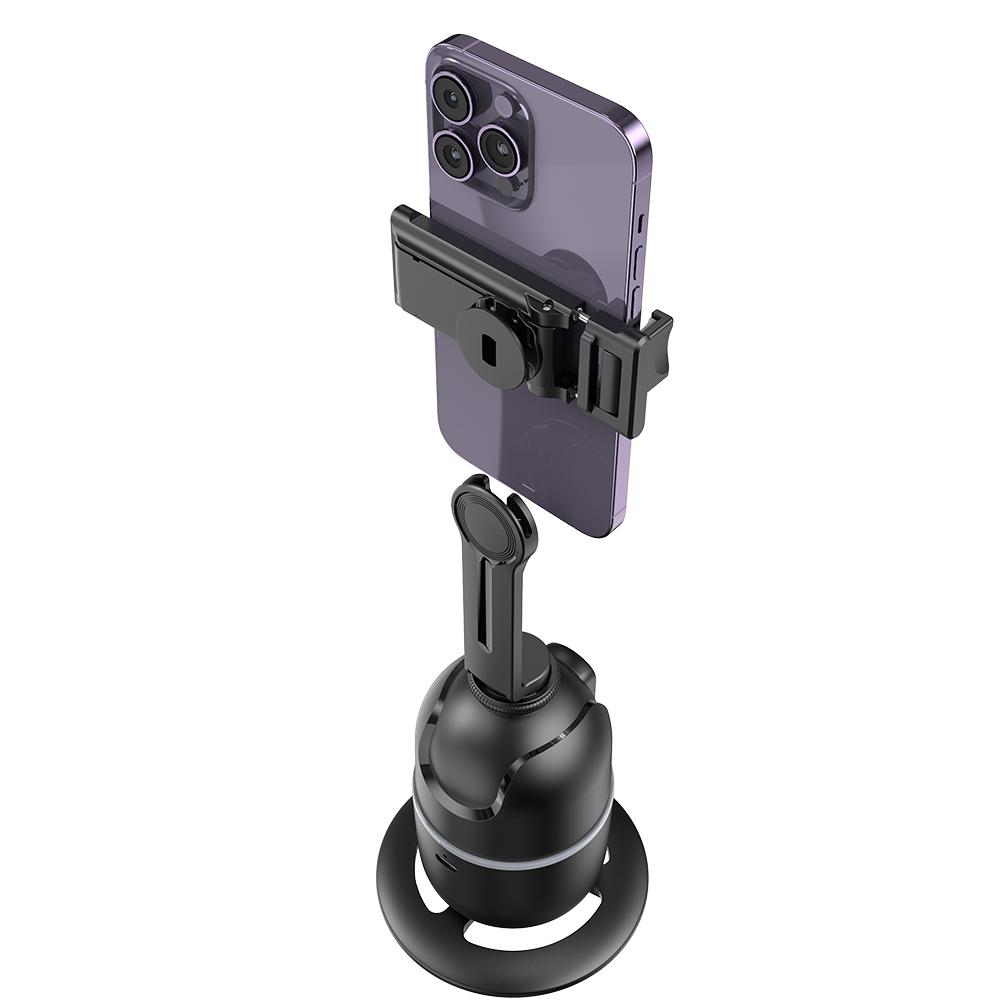 Automatischer Gesichtserkennungs-Stativ Kein App 360-Grad-Drehung Automatischer Tracking-Handyhalter Automatischer Tracking-Handyhalter Kein App Gesichtserkennungs-Handy