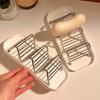New Self Draining Stainless Steel Soap Rack Multifunctional with Tray Bathroom Storage Rack Multi-scene Soap Dish Bathroom Use