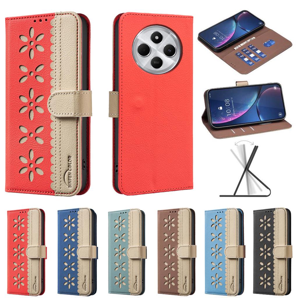 Flip Leather Case for Poco X7 Pro M7 M6 X6 F6 F5 X5 M3 C75 C55 Cover Bumper Soft Business Back Cover BF36