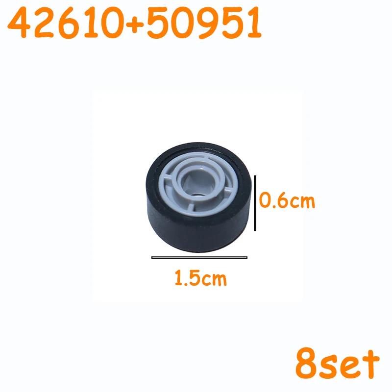 Technical Tire Wheel Car Truck Wheels Hub Bricks MOC Motorcycle Tyre & Rim Building Blocks 56145 44309 86652 3 15038 23798