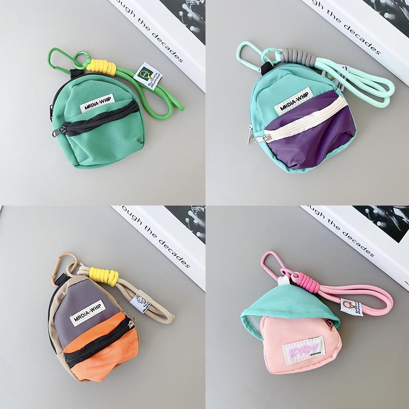 Creative Casual Mini Coin Purse Pendant Portable Colorful Coin Purse Keychain Backpack Hanging Decoration Accessories Gifts