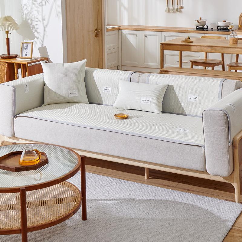 New Cold Feeling Patched Rattan Mat Sofa Cushion Summer Mat Non-slip Sofa Cover Summer Mat Cushion