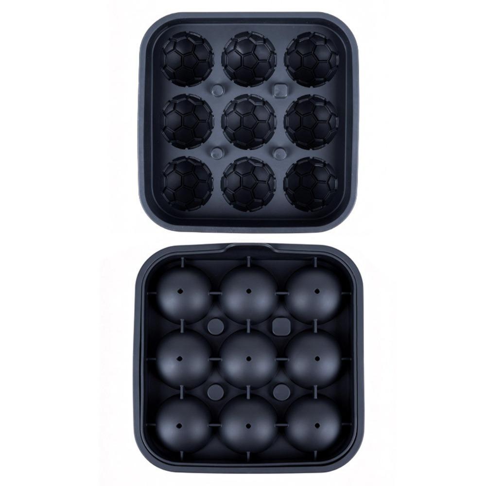 Non-stick Ice Ball Mold Silicone Football Ice Cubes Mold Multi-functional Ice Block Mold Bar