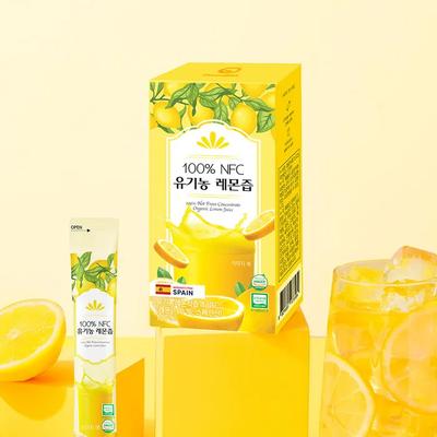 100% NFC Organic Lemon Juice 14 Packets X 2 Boxes/4 Weeks