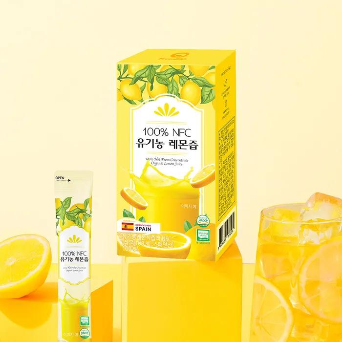

100% NFC Organic Lemon Juice 14 Packets x 2 Boxes/4 Weeks