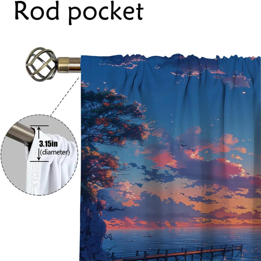 Dreamscape Modern Living Room Curtains for Camera Partition Tulle for Bedroom Blackout Curtain Halloween Decoration Shades Child
