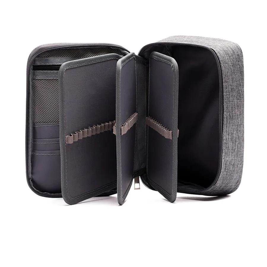 72 Holes Colored Lead Pencils Storage Bag Black Red Colors Large Capacity Case Box Holder School Supplies Stationery Student