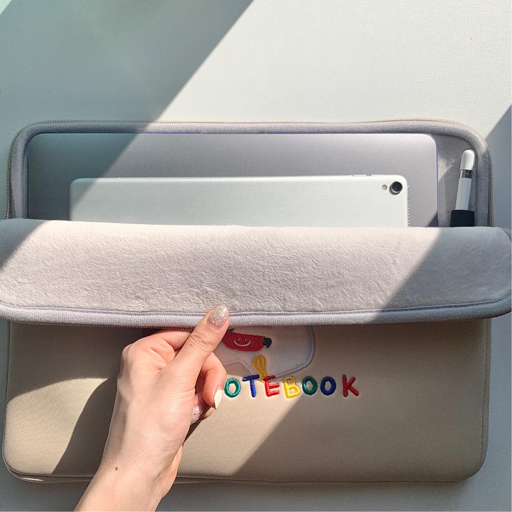Mongdaeng Kimbbaduck Ipad Laptop Pouch Kimbbaduck 13-15 Inch Pouch
