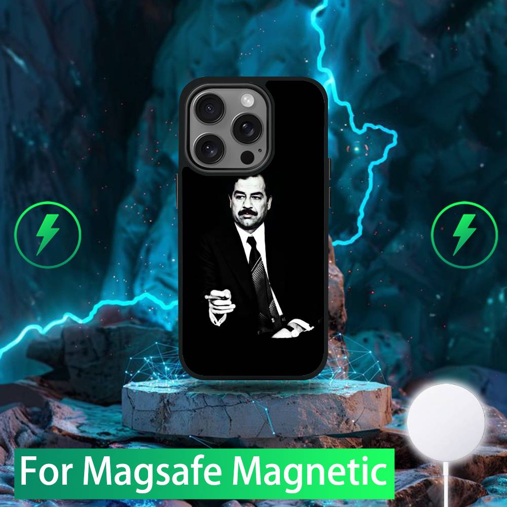 Saddam Hussein Iraq Phone Case For iPhone 16,15,14,13,12,11,Pro,Max,Plus,Mini,SE New Magsafe Magnetic Wireless Charging iPhone11PROMAX