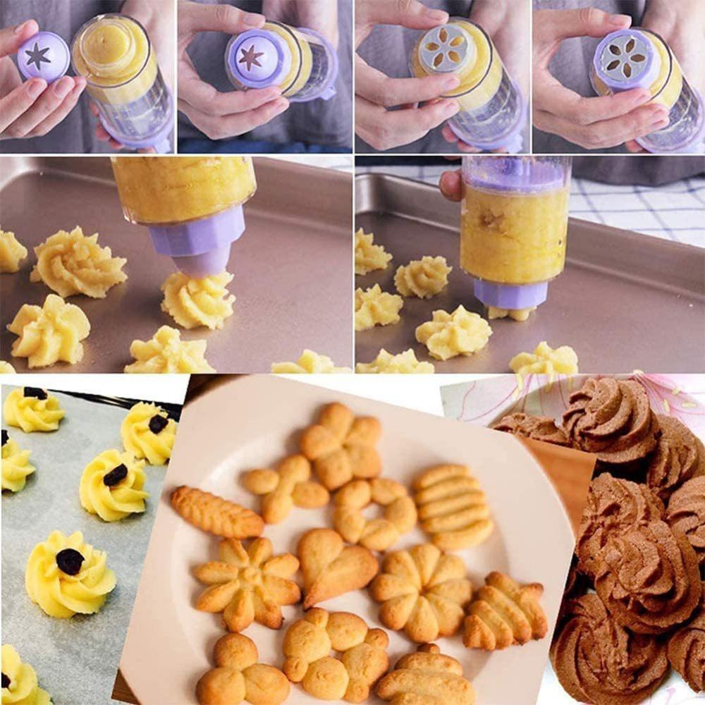 Cake Decorations Tools Confectionary Cookie Tips Plastic Cream Gun DIY Pastry Syringe Extruder Kitchen Gadgets Pastry Nozzles
