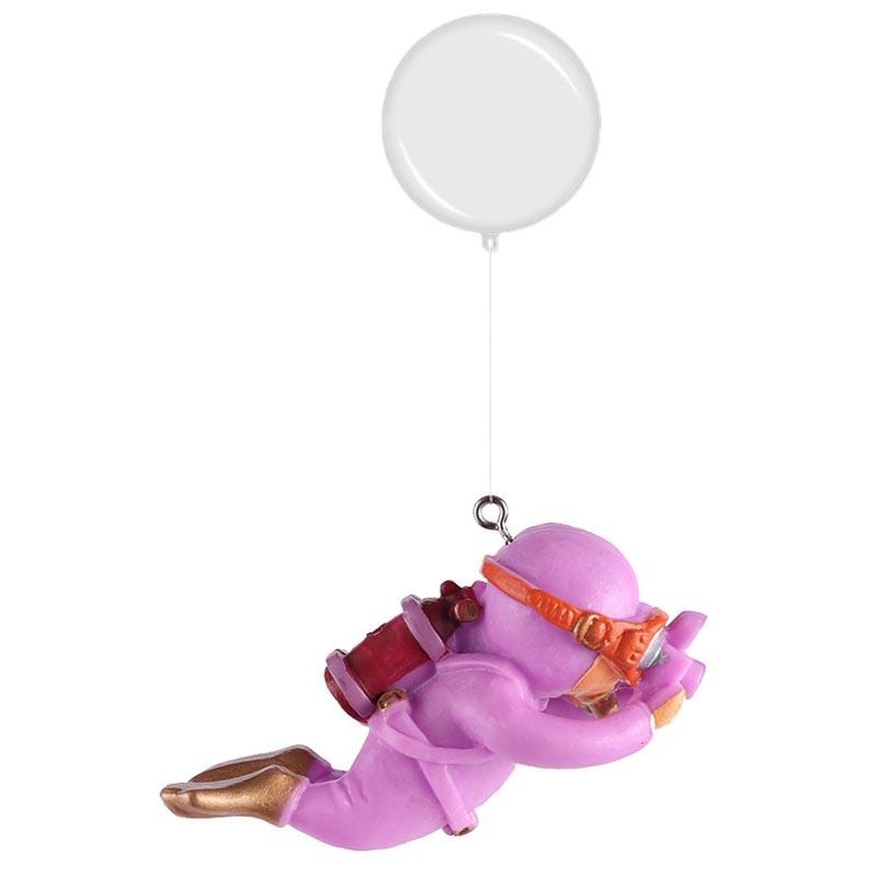 Dekoracja Akwarium Żywica Aranżacja Krajobrazu Małe Ozdoby Mini Nurek Świecący Dekor Akwarium Pływająca Kula Akcesoria Akwariowe