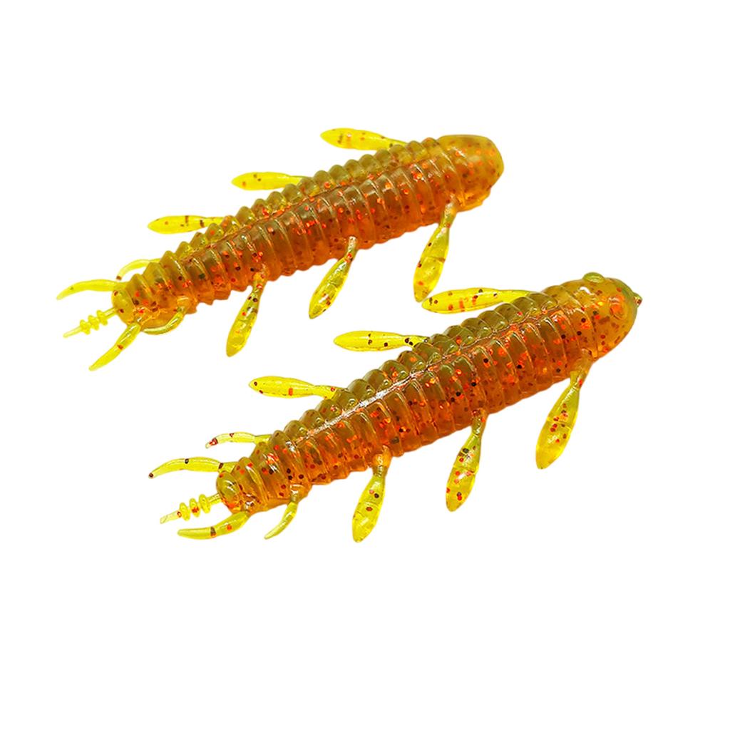 8Pcs Wacky Worms Fish Lures Bass Fishing Wacky Rigs Soft Plastic Lures Wacky Rigs Soft Worms Wacky Rigs Worms Baits Set