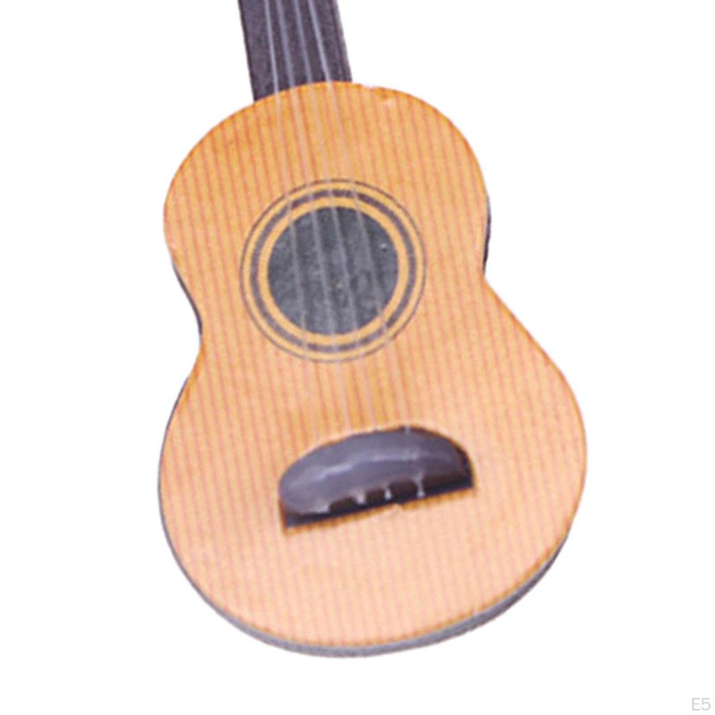 1/12 Mini Wooden Musical Instrument Model Toys Life Scene Doll House Oranments