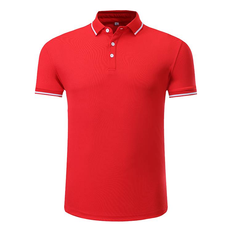 XBLH 1819 180g Pärlförsedd Tencel Bomull Omvänd Krage POLO