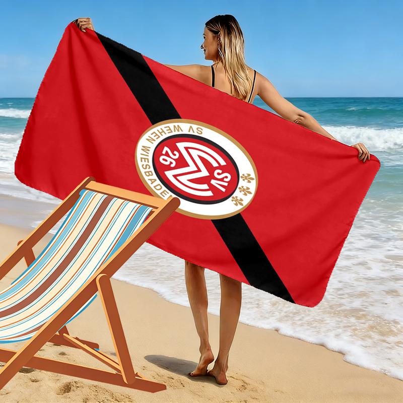 Wehen Wiesbaden Print Beach Towel, Large Soft Quick Dry Towel for Beach Camping Swimming