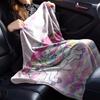 1pc My Melody Unicorn Blanket Lightweight Flannel Throw for Sofa Bed Travel Camping Livingroom Office Couch Chair
