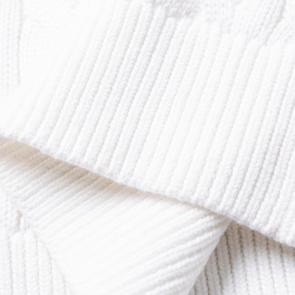 Polo Ralph Lauren Solid Color Cable Knit Short Sleeve Cardigan Women Tops White 100053185