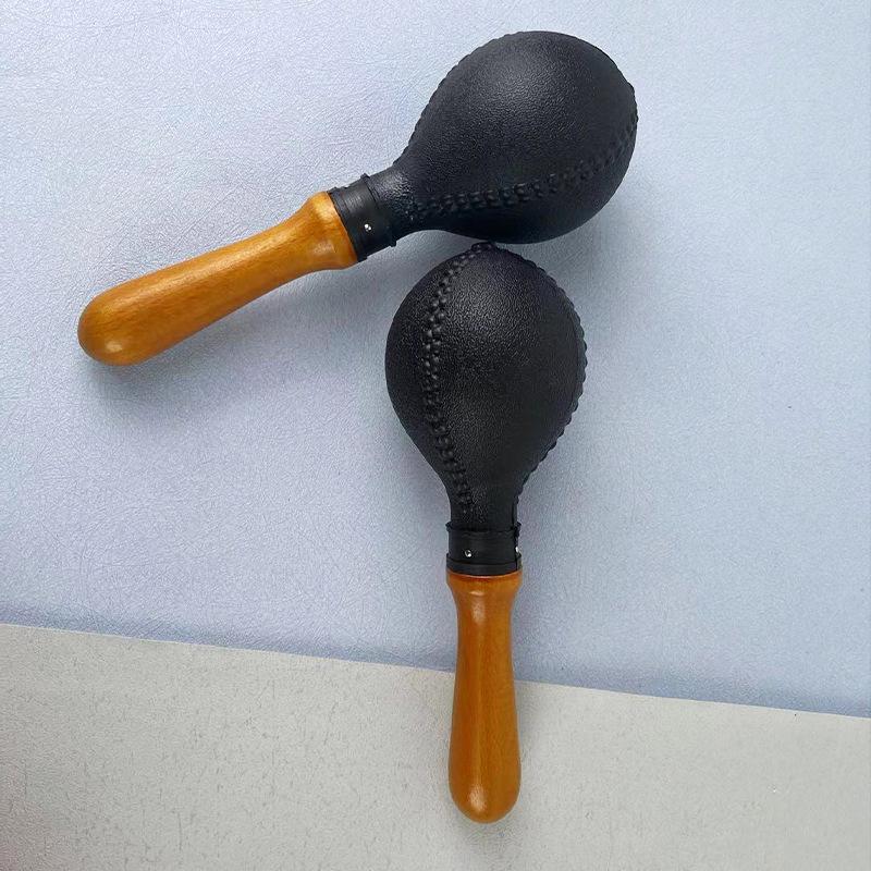 

Kids Wooden Handle Plastic Maracas - KTV Band Performance Percussion Instrument and Early Education Teaching Aid