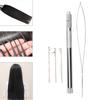 Aluminum Handle Pulling Loop Needle Micro Beads Looper Threader for Hair Extension