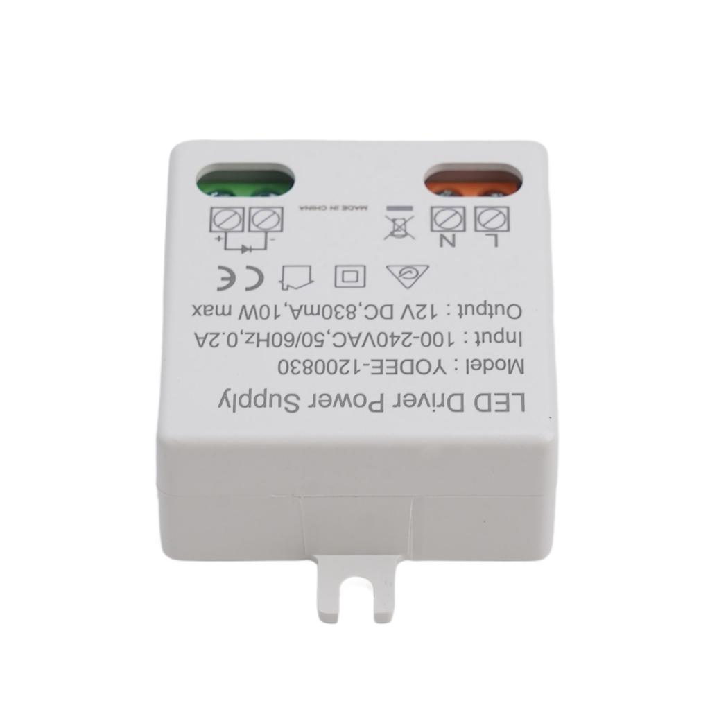 1pc LED Driver Power Supply With Short Circuit Protection For 12V LED Strip Lights Doorbells Electrical Equipment Supplies